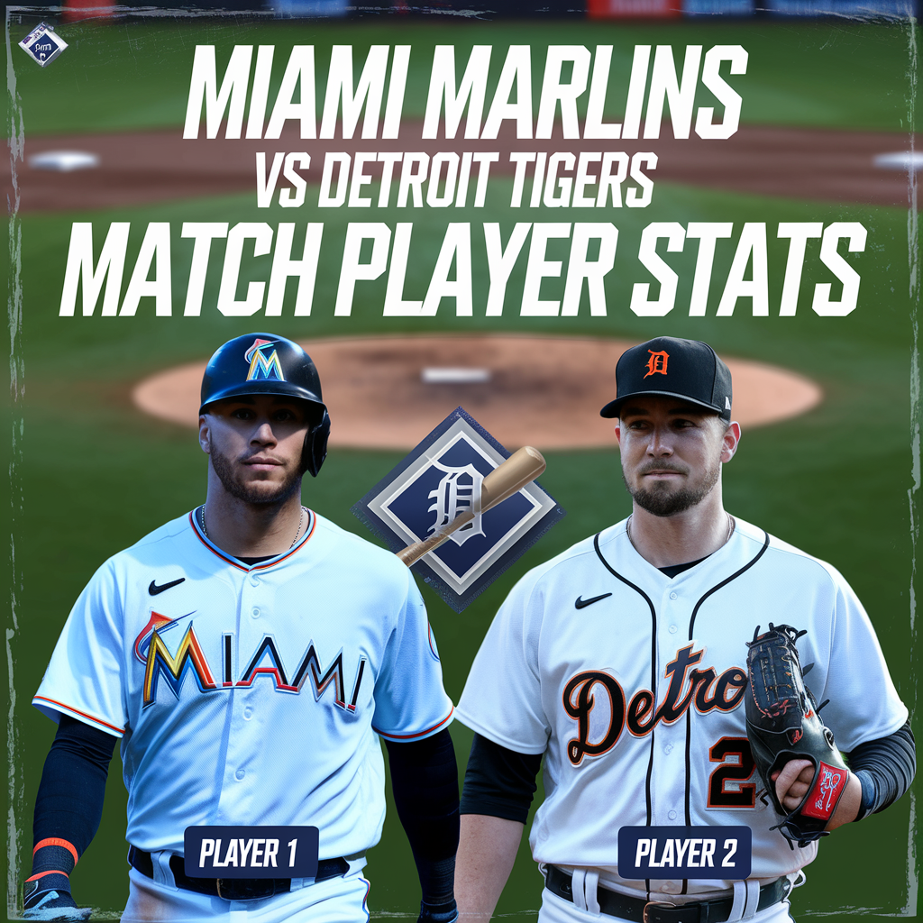 miami marlins vs detroit tigers match player stats​