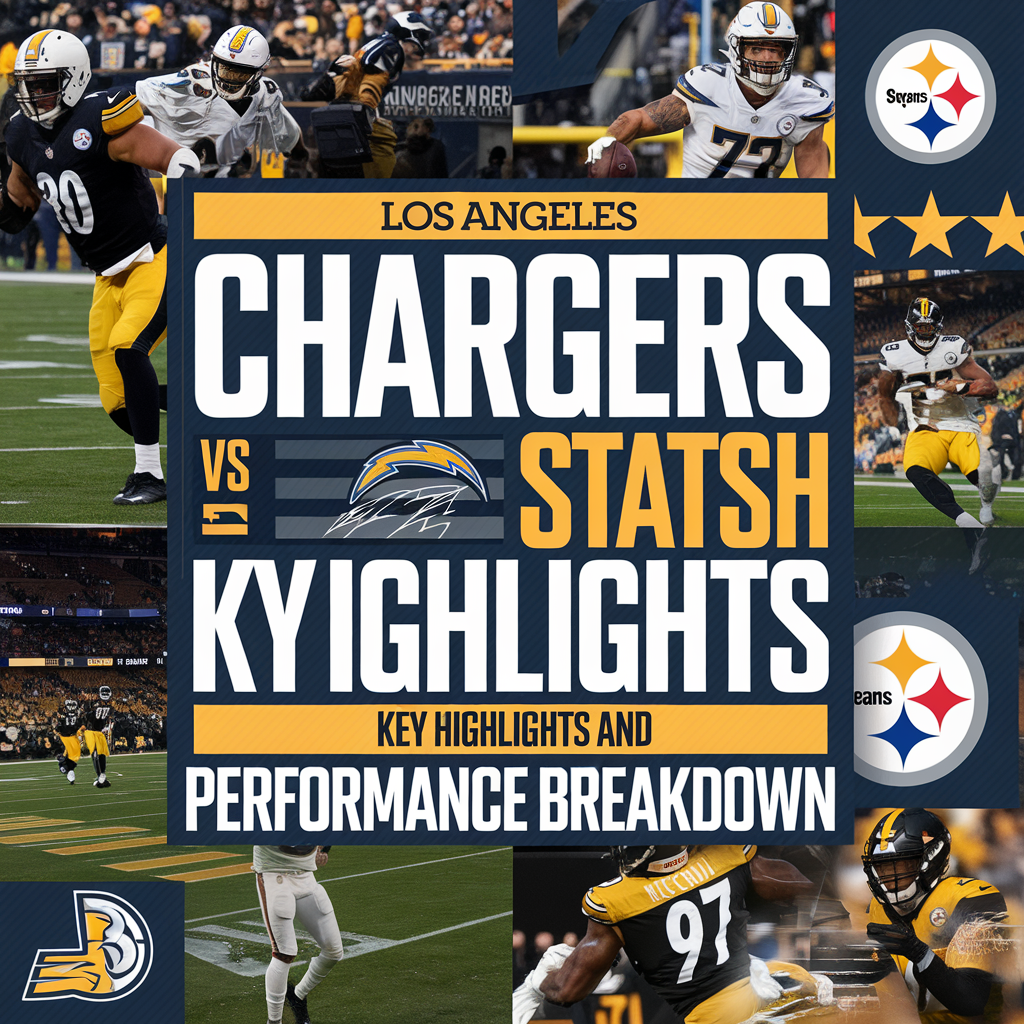 los angeles chargers vs steelers match player stats​