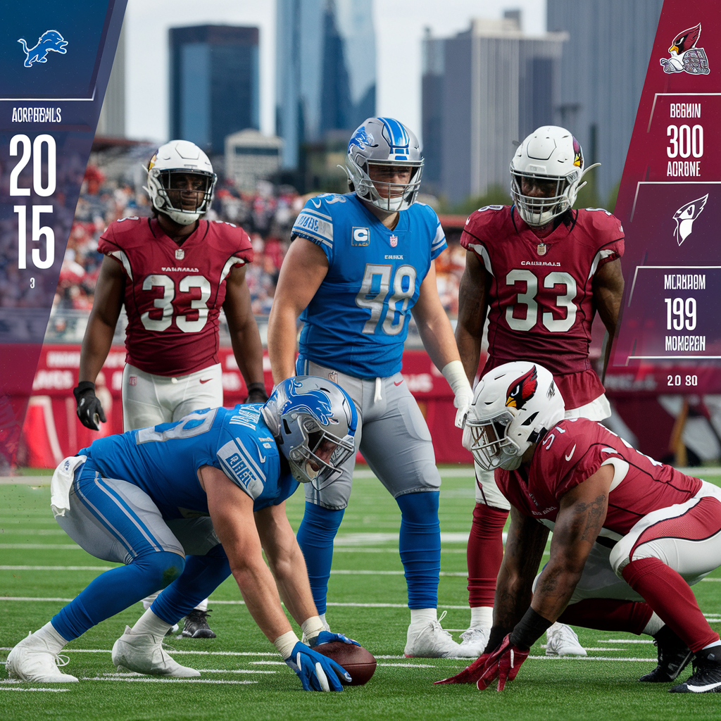 detroit lions vs arizona cardinals match player stats​​